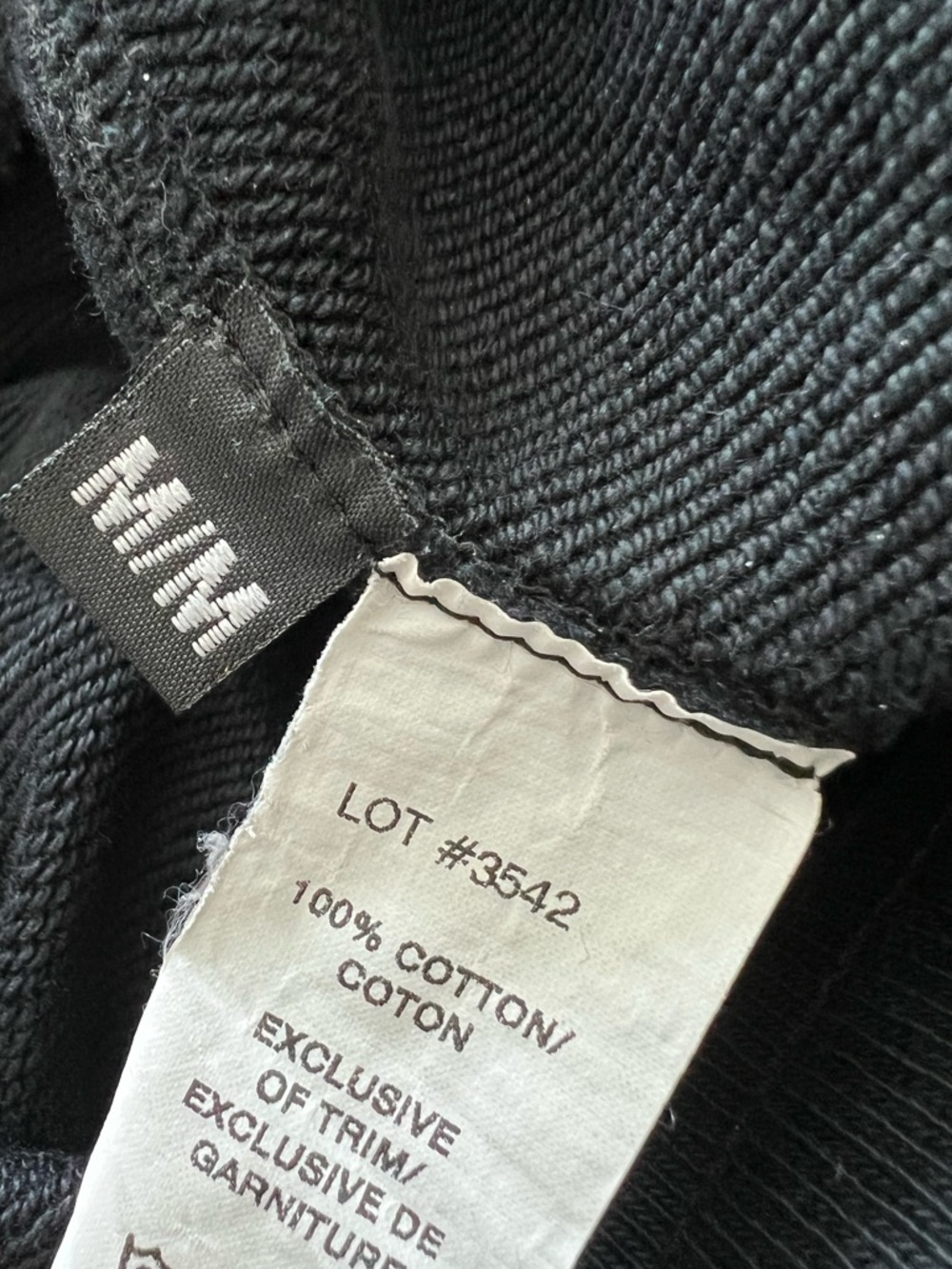 Reigning Champ Black Sweatpants with White Drawstring - Picture 5 of 6